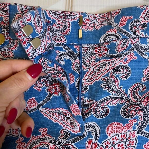 Loft Ann Taylor Paisley Shorts sz 4 - Picture 6 of 9
